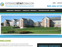 Tablet Screenshot of extendedstayiowa.com